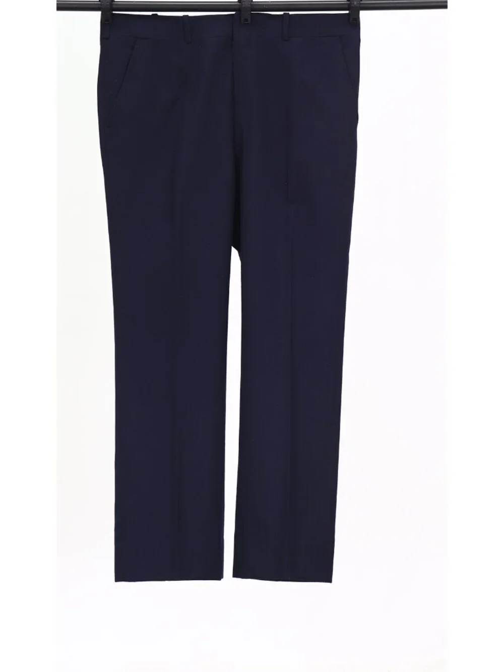Vintage 1970s 44R 38x29 Navy Full Suit 2-Button Herringbone R932